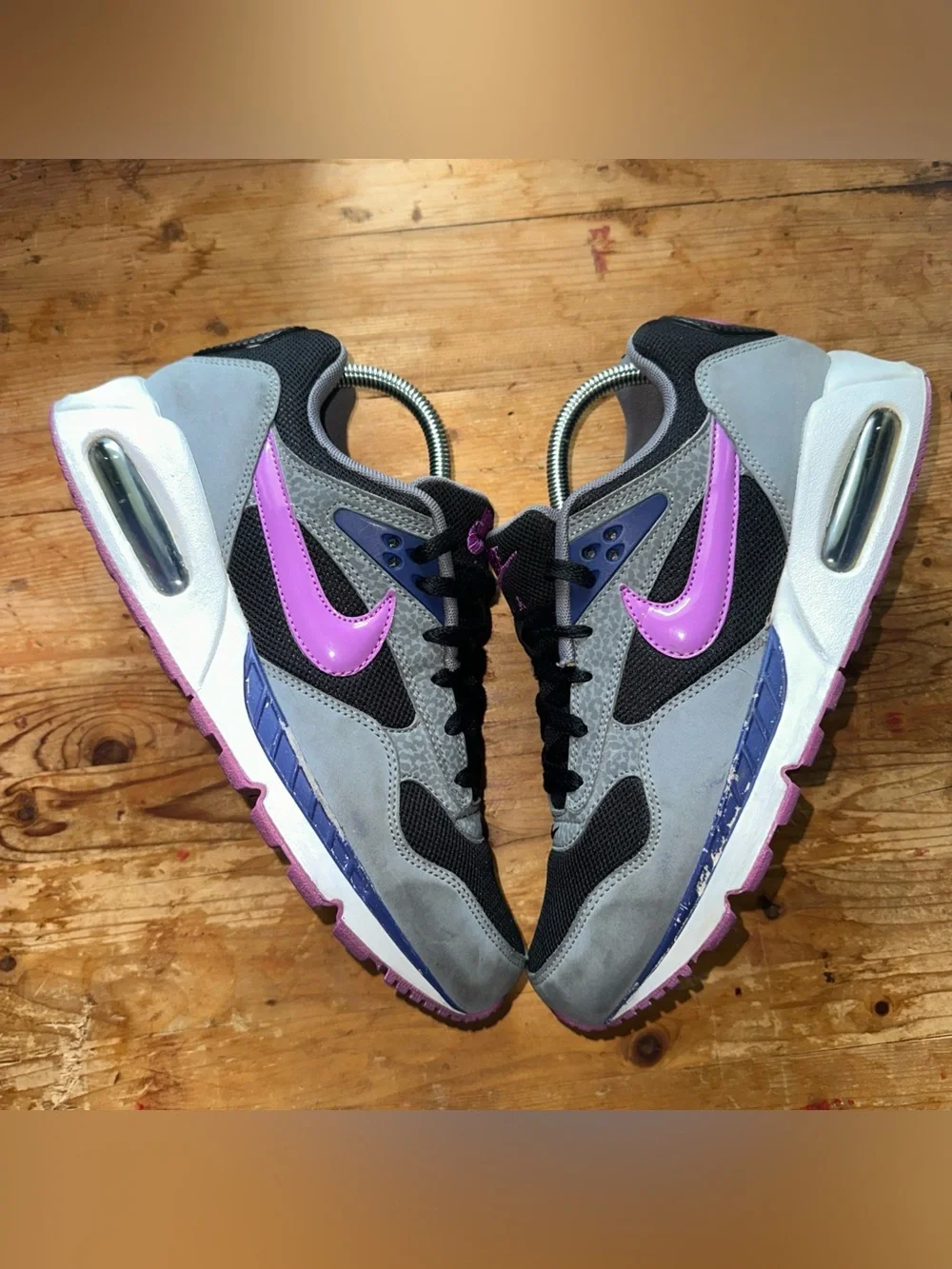 Nike Air Max Correlate Womens Size 9.5 White Gray Purple Shoes Sneakers
